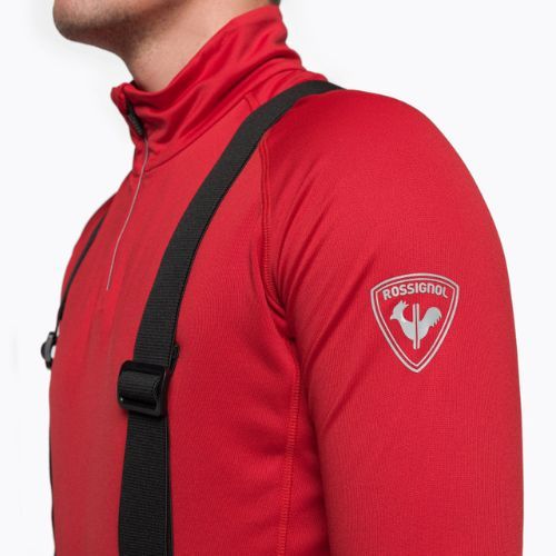 Pánská termoakční mikina Rossignol Classique 1/2 Zip red