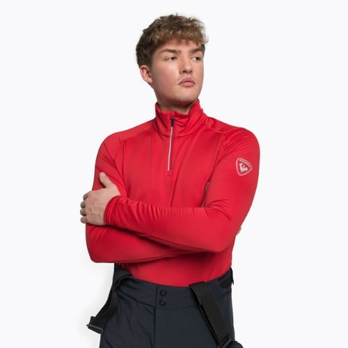Pánská termoakční mikina Rossignol Classique 1/2 Zip red