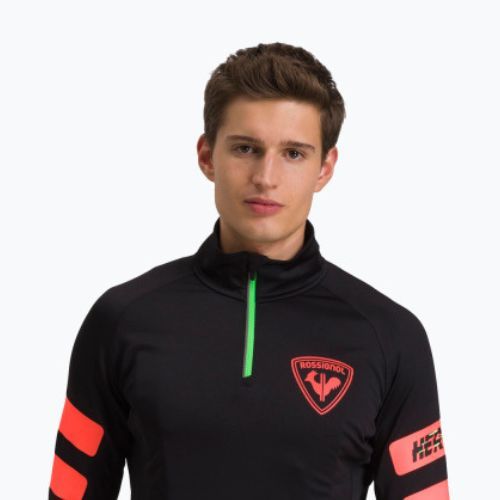 Pánská lyžařská mikina Rossignol Classique Hero 1/2 Zip black/red