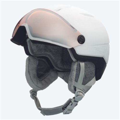 Dámská lyžařská helma Rossignol Fit Visor Impacts white/orange/silver