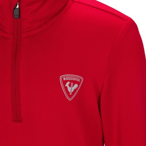 Dětská lyžařská mikina Rossignol Boy 1/2 Zip Warm Stretch red