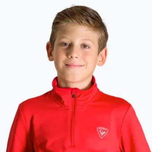 Dětská lyžařská mikina Rossignol Boy 1/2 Zip Warm Stretch red