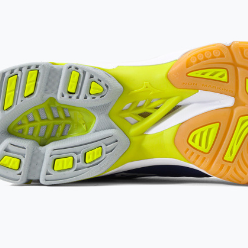 Pánské volejbalové boty Mizuno Wave Lightning Z3 Mid modré V1GA170571