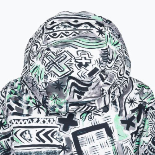 Dětská snowboardová bunda Quiksilver Mission Printed Block černá-bílá EQBTJ03147