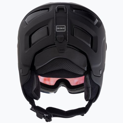 Lyžařská helma Alpina Attelas Visor QVM black matte