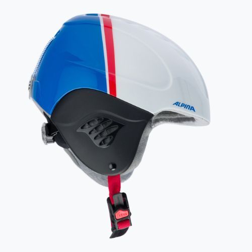 Dětské lyžařské helmy Alpina Carat white/red/blue