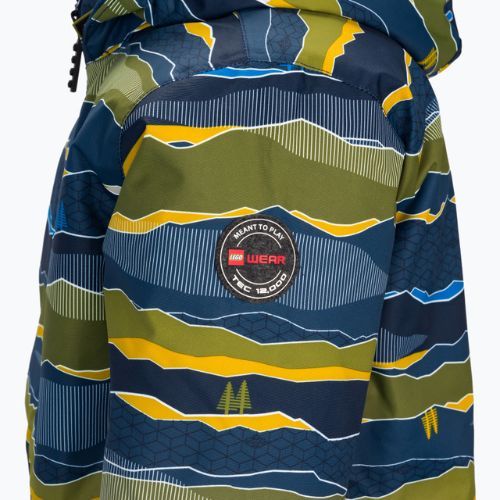 Dětská lyžařská bunda LEGO Lwjebel 727 zelená 11010206