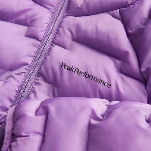 Dámská péřová bunda Peak Performance W Argon Hood fialová G76394040