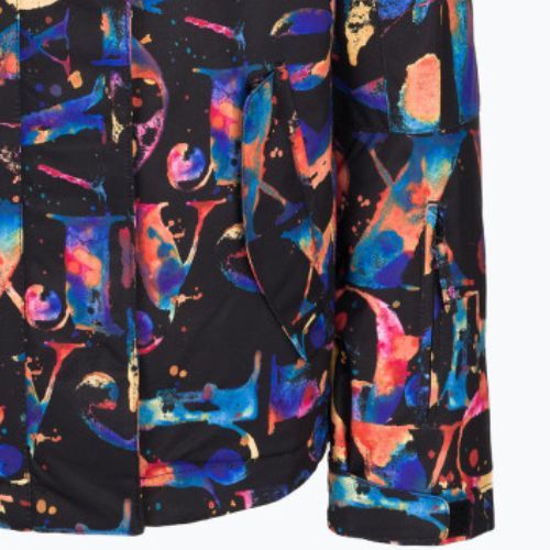 Dětská snowboardová bunda ROXY Jetty Girl 2021 true black magic carpet