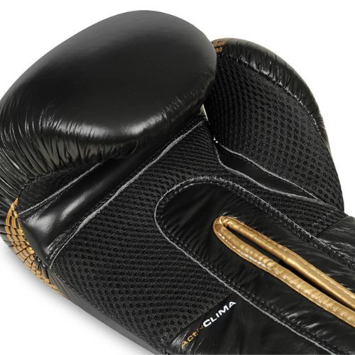 Boxerské rukavice Bushido vyrobené z přírodní kůže černé B-2v13-10oz