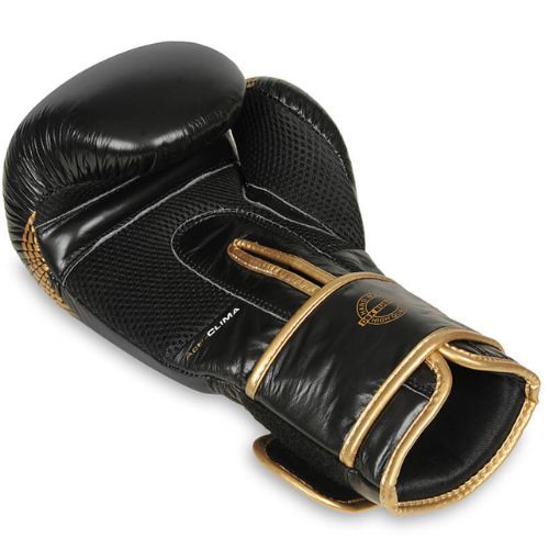 Boxerské rukavice Bushido vyrobené z přírodní kůže černé B-2v13-10oz