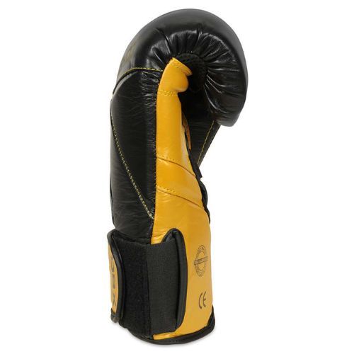 Boxerské rukavice Bushido z přírodní kůže černé B-2v14-10 oz