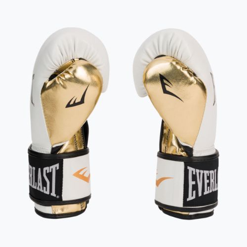 Boxerské rukavice EVERLAST Powerlock Pu černé 2200 WHT/GOLD-10 oz