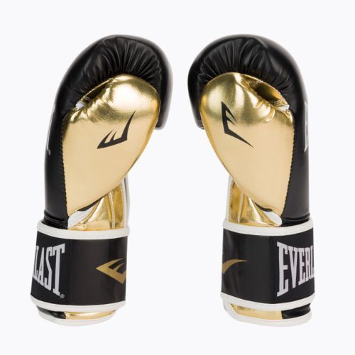 Boxerské rukavice EVERLAST Powerlock Pu černé 2200 BLK/GOLD-10 oz