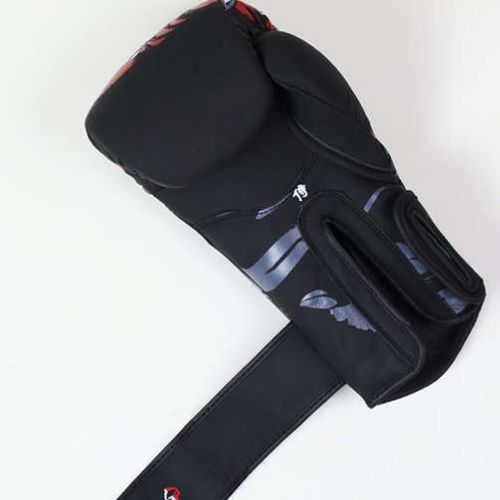 Pánské boxerské rukavice GroundGame "Samurai" černé 21BOXGLOSAM10