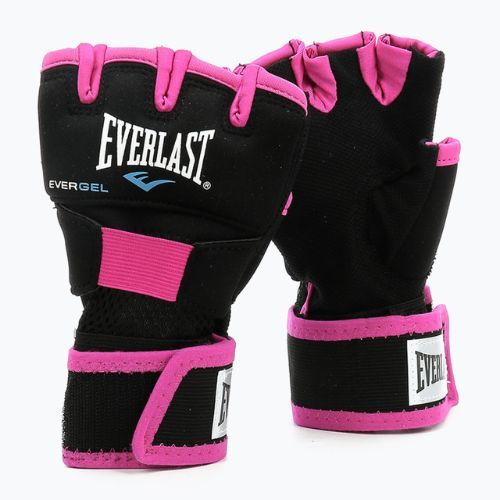 Dámské vnitřní rukavice EVERLAST gelové černé EV4355 BLK/PINK-S/M