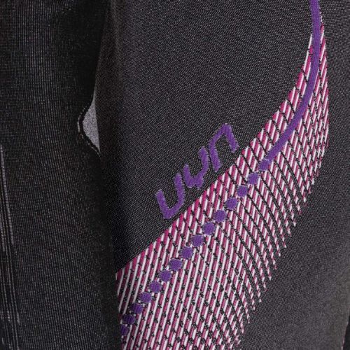 Dámská termální mikina UYN Evolutyon UW Shirt Turtle Neck anthracite melange/raspberry/purple