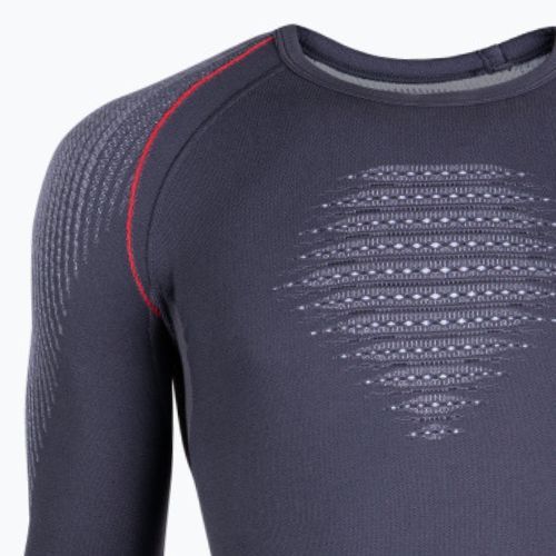 Pánská termoakční mikina UYN Evolutyon UW Shirt charcoal/white/red