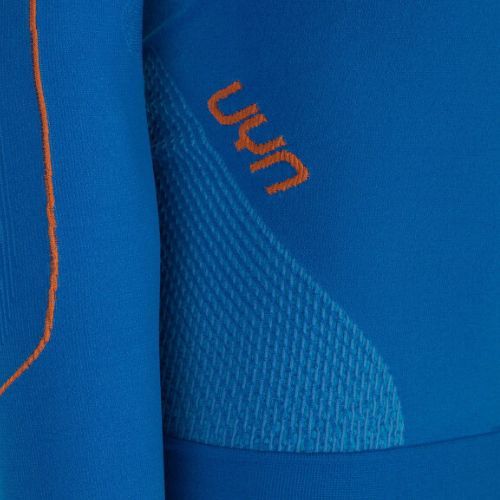 Pánská termoakční mikina UYN Evolutyon UW Shirt blue/blue/orange shiny