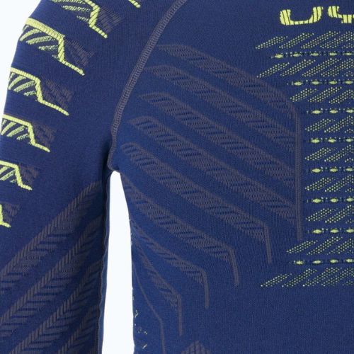 Pánský termo longsleeve UYN Resilyon UW Shirt Round Neck dark blue/yellow