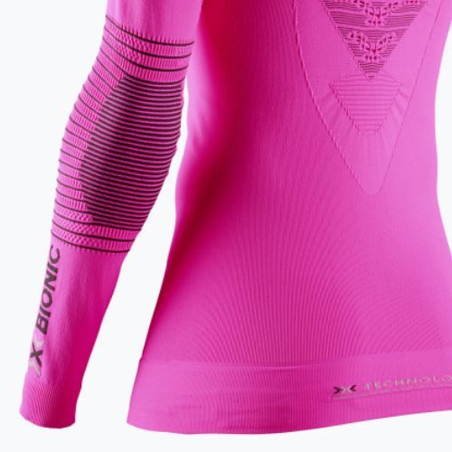 Dámský longsleeve termo tričko X-Bionic Energizer 4.0 neon flamingo/anthracite