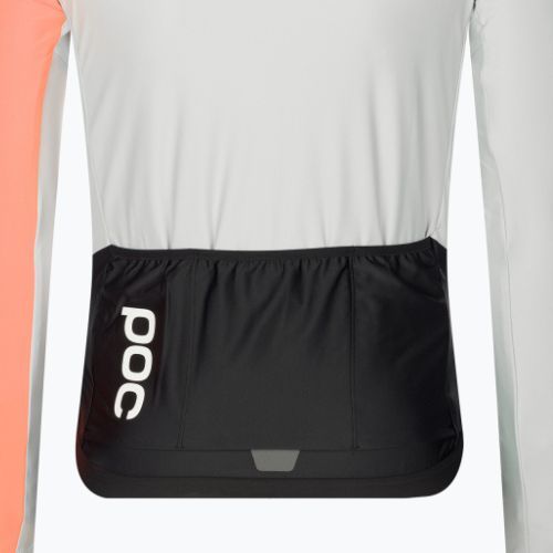 Pánské cyklistické oblečení s dlouhým rukávem POC Essential Road Mid Jersey granite grey/zink orange
