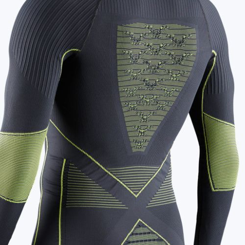 Pánská termoakční mikina X-Bionic Energy Accumulator 4.0 charcoal/yellow