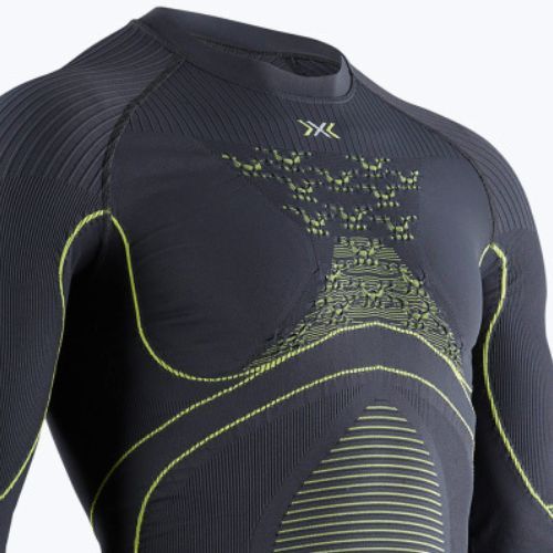 Pánská termoakční mikina X-Bionic Energy Accumulator 4.0 charcoal/yellow