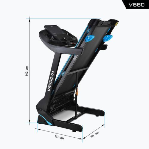 Urbogym V680 elektrický běžecký pás černý 5904906085053