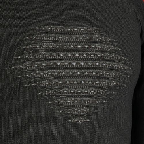 Pánská termoakční mikina UYN Evolutyon Comfort UW Shirt charcoal/white/red
