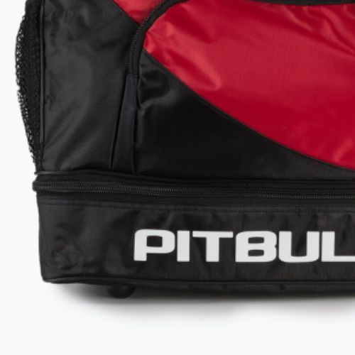 Tréninková taška Pitbull West Coast Big Duffle Bag Logo Pitbull Sports black/red