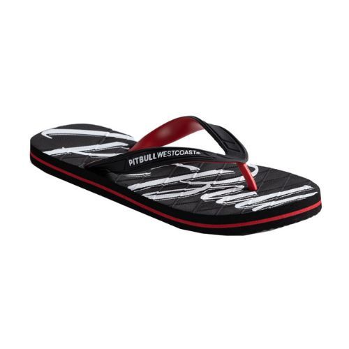 Pánské žabky Pitbull West Coast Flip Flop El Jefe black/red