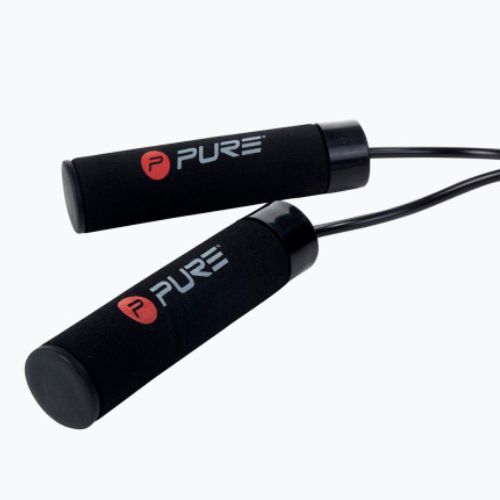 Švihadlo se zátěží Pure2Improve Weighted Jumprope černé 2168