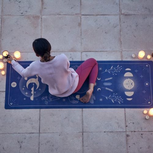 Cestovní podložka na jógu Moonholi MAGIC TRAVEL 1,5 mm fialová SKU-117