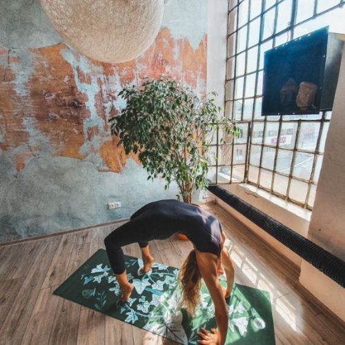 Podložka na jógu Moonholi VEGANIKA NIGHT 3 mm zelená SKU-111