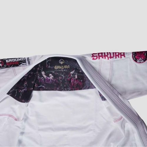 Ground Game dámské BJJ Sakura bílé GISAKWHF1