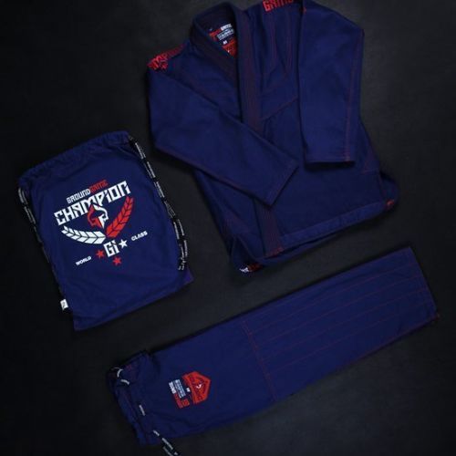 Brazilské jiu-jitsu GI pro muže GroundGame Champion 2.0 navy blue GICHNEWNAVA1