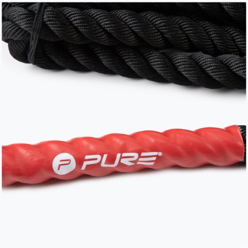 Tréninkové posilovací lano Pure2Improve Battle Rope černé P2I200810