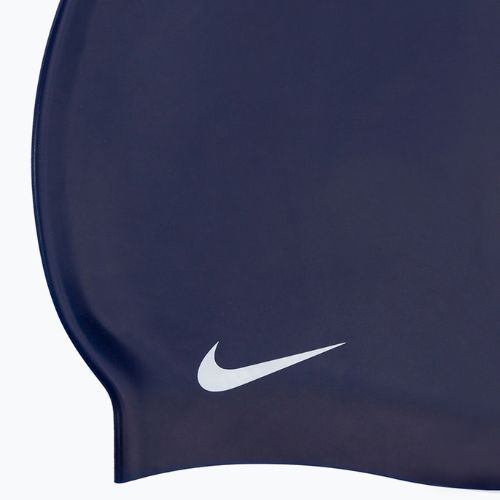 Plavecká čepice Nike Solid Silicone navy blue 93060-440