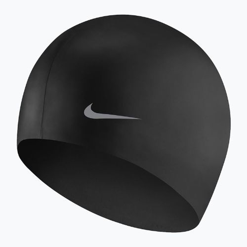 Dětská plavecká čepice Nike Solid Silicone černá TESS0106-001
