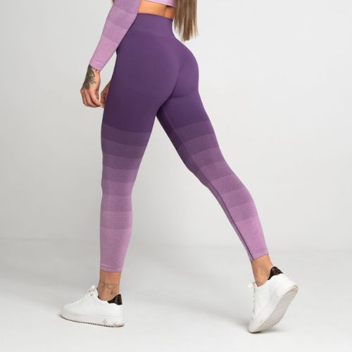 Dámské legíny Gym Glamour Ombre fialové 282