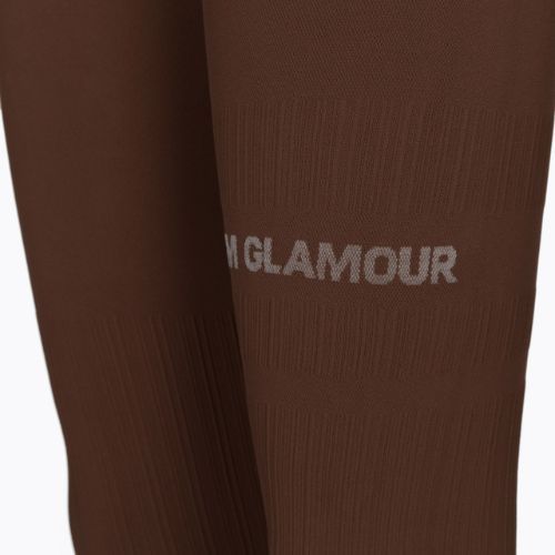 Dámské legíny Gym Glamour push up chocolate brown 370