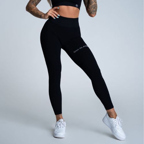 Dámské legíny Gym Glamour push up černé 311