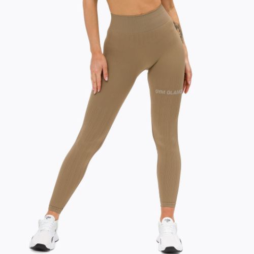 Dámské legíny Gym Glamour push up béžové 312