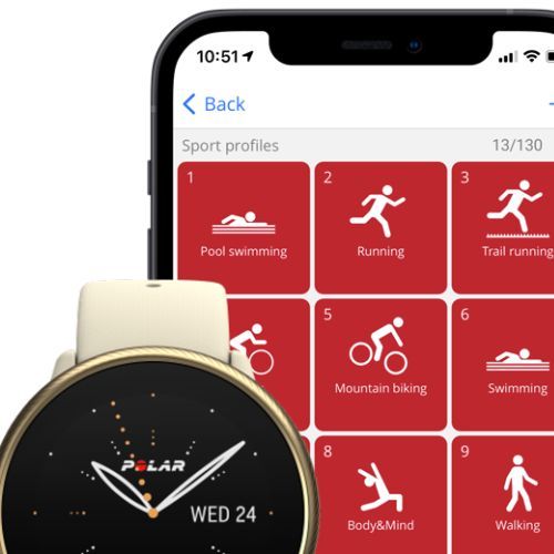 Hodinky Polar Ignite 2 béžové