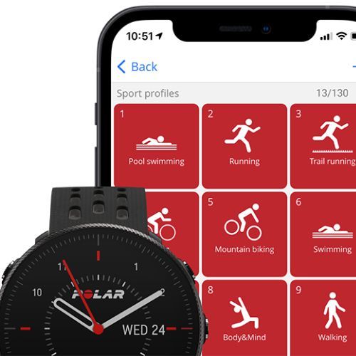 Hodinky Polar Vantage M2 Hnědé