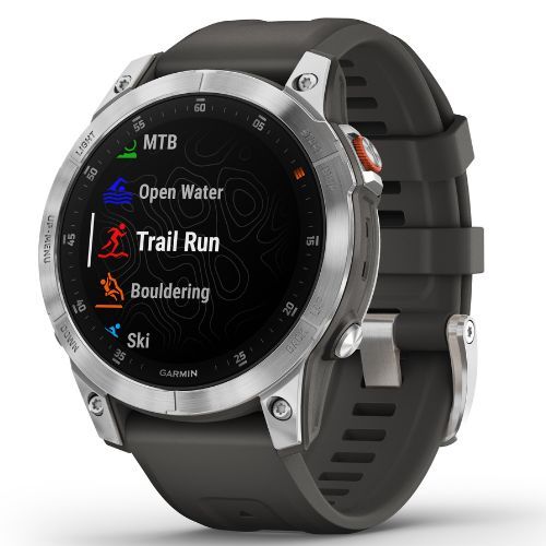 Sportovní hodinky Garmin Epix 2 Hrm Elevate Ox stříbrné 010-02582-01