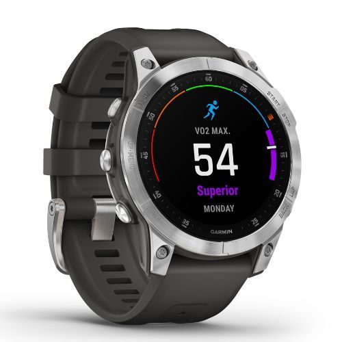 Sportovní hodinky Garmin Epix 2 Hrm Elevate Ox stříbrné 010-02582-01
