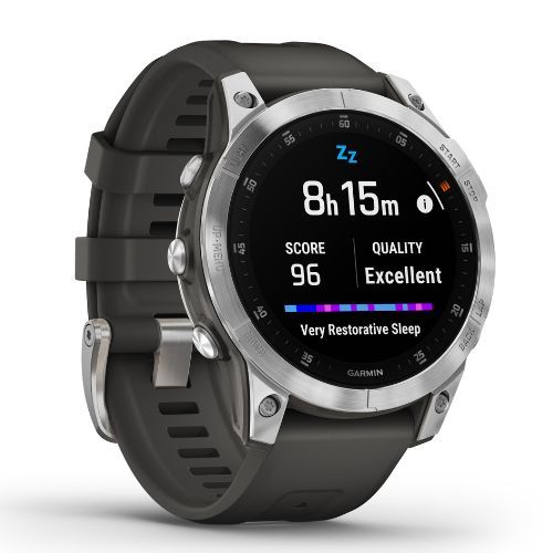 Sportovní hodinky Garmin Epix 2 Hrm Elevate Ox stříbrné 010-02582-01