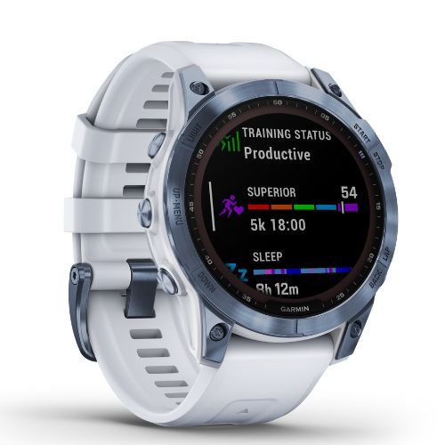 Sportovní hodinky Garmin Fenix 7 Sapphire Solar Hrm Elevate Ox modré 010-02540-25
